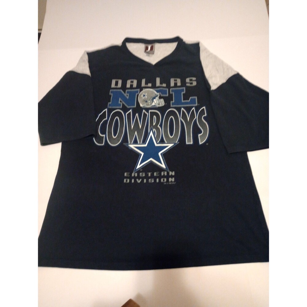 Vintage 90s NFL Dallas Cowboys Shirt Raglan Sleeve Jostens Sportswear XL